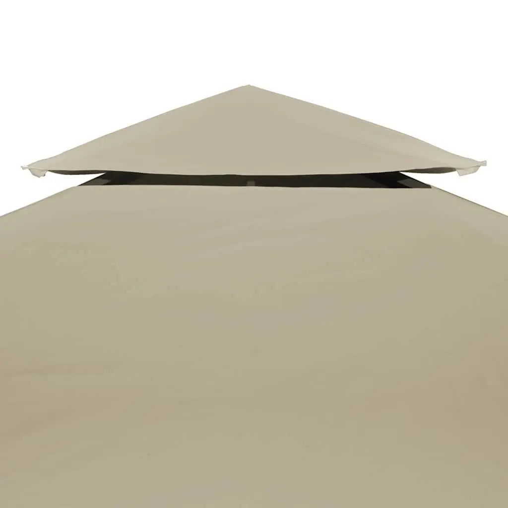 3x3m Beige Gazebo Canopy Replacement Cover