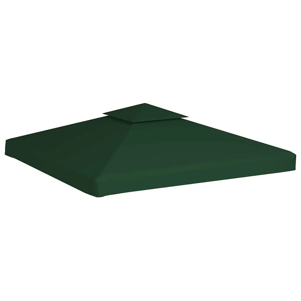 Gazebo Canopy Cover Replacement PVC Coated 3x3m Outdoor Shade Shelter Green