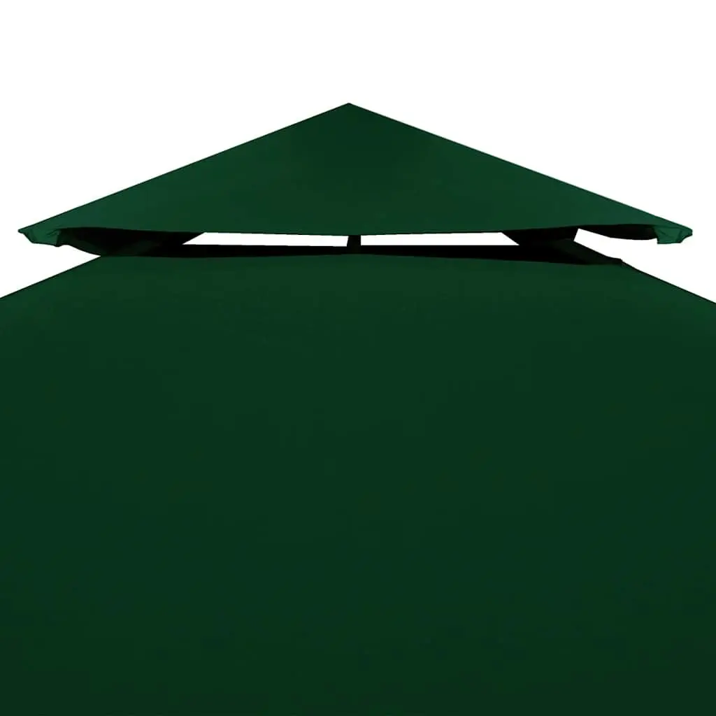 Gazebo Canopy Cover Replacement PVC Coated 3x3m Outdoor Shade Shelter Green