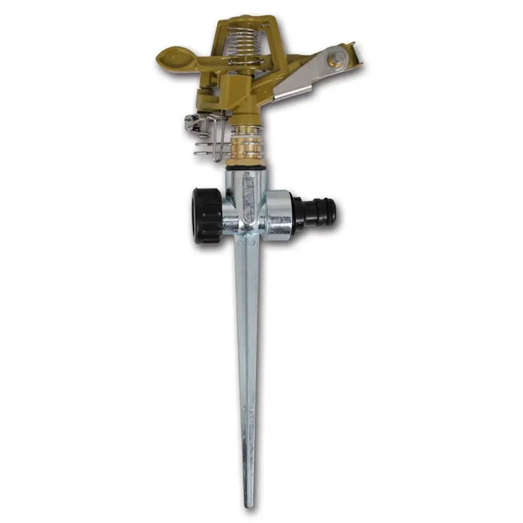Impulse Sprinkler Set Zinc and Copper Construction 2 Piece Gold
