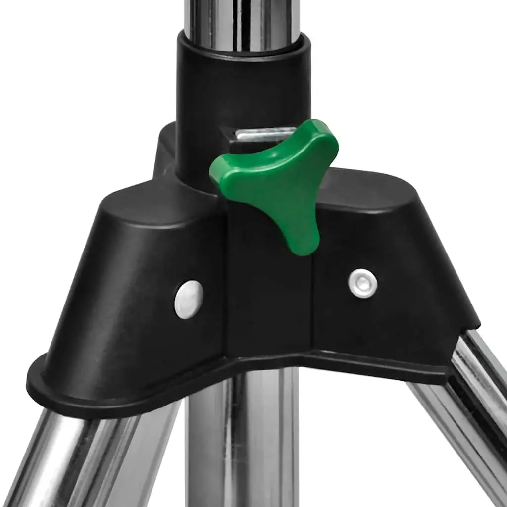 Impulse Sprinkler with Tripod Base Garden Watering Adjustable Spray Angles Silver