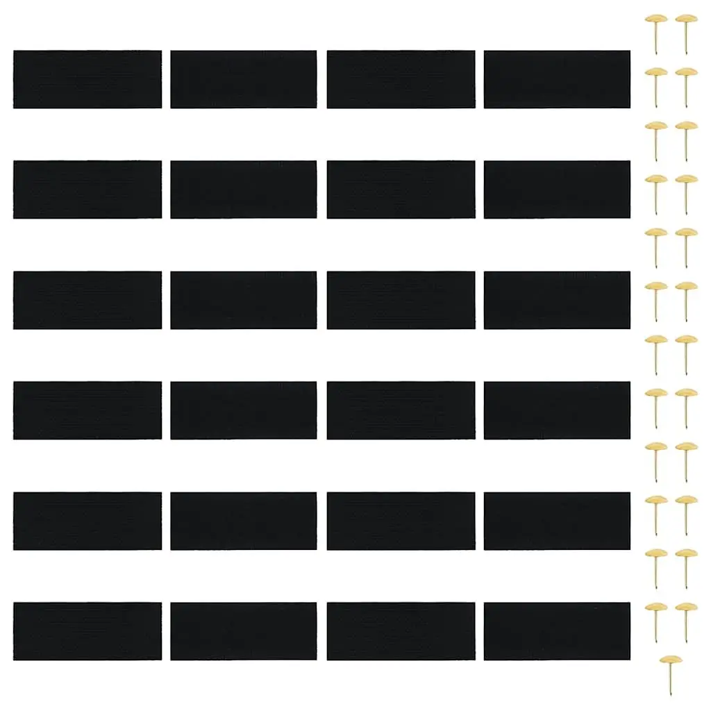Insect Door Curtain 210 x 100 cm 2 pcs Magnet Black Window Screen Mesh