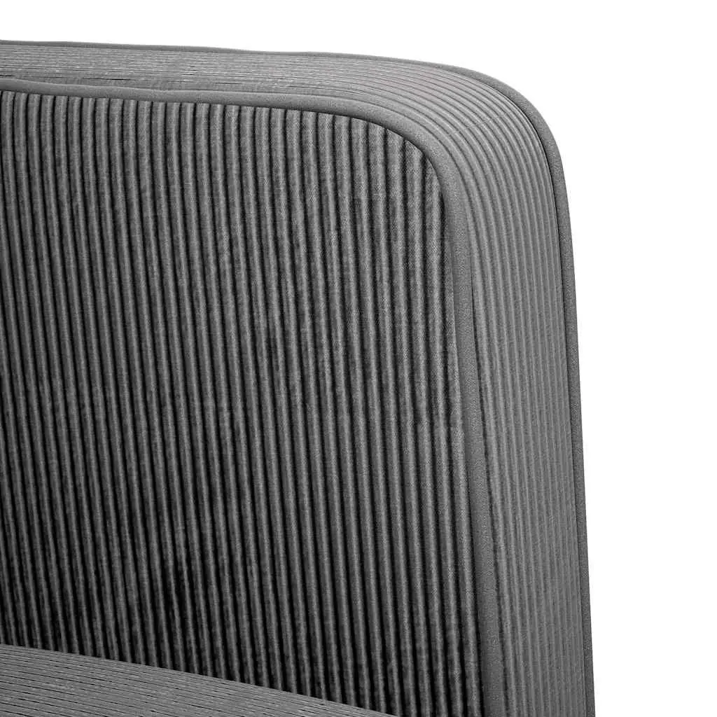 Arm Chair Corduroy Upholstered 54cm Dark Grey