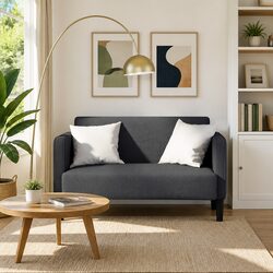 Practical Grey Loveseat Sofa for Small Spaces