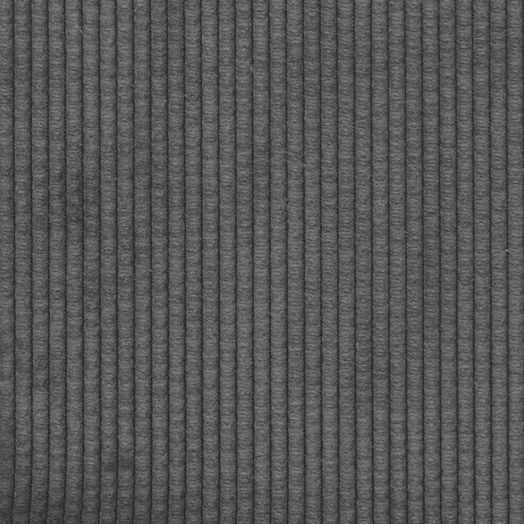 Loveseat Sofa Grey Corduroy Upholstery 109cm Two Seater Couch