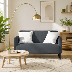 Functional Grey Velvet Loveseat Sofa for Cozy Spaces