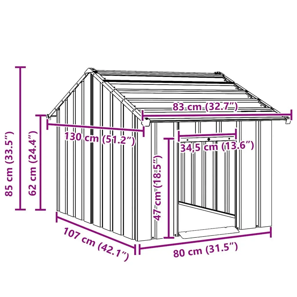 Dog House with Roof for Active Pets