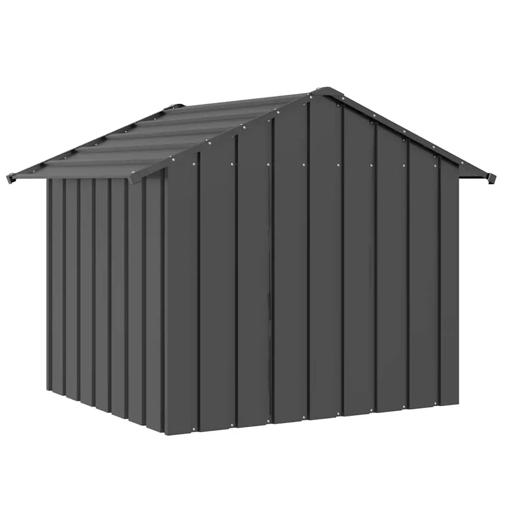 Dog House with Roof Galvanised Steel Outdoor Pet Shelter Puppy Kennel