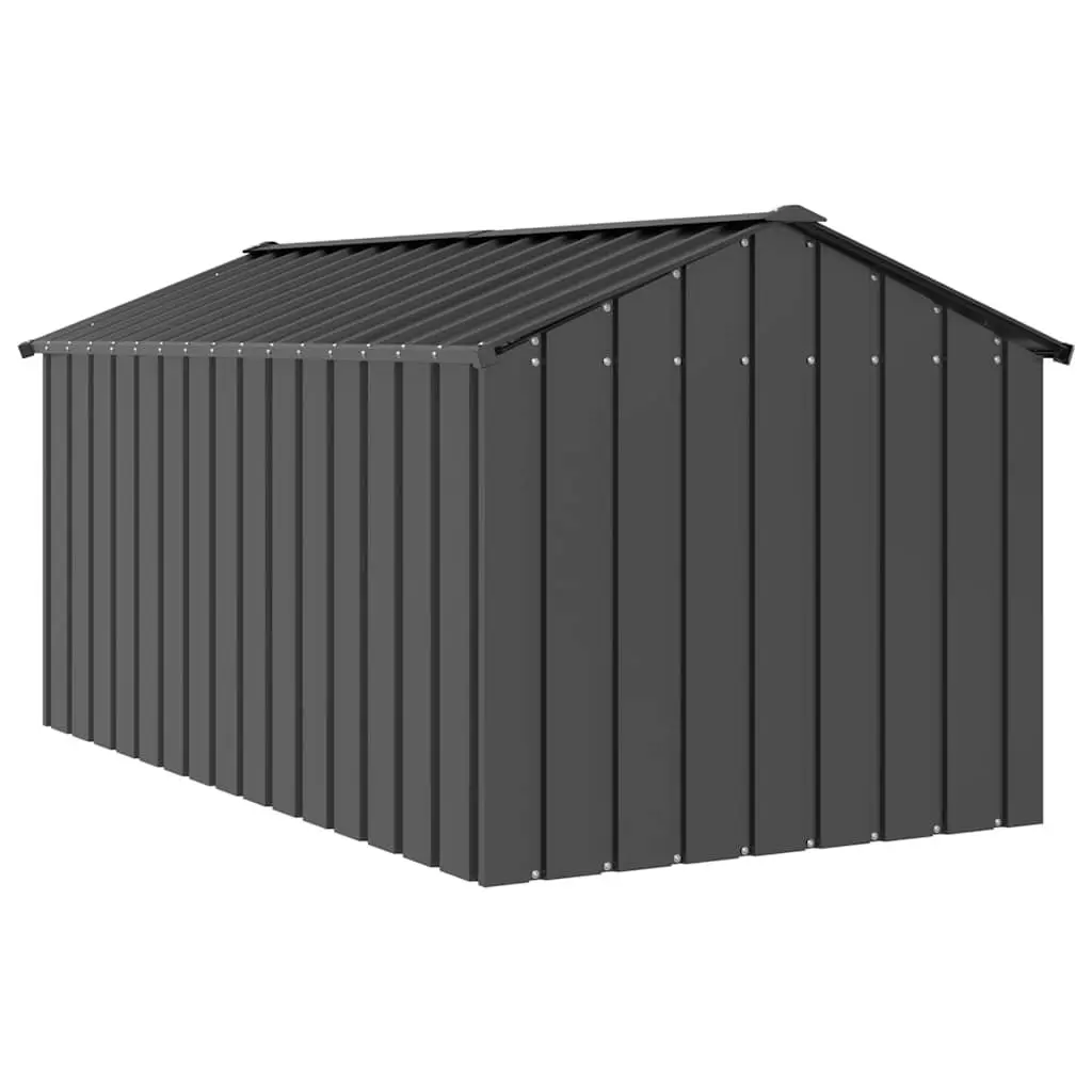 Dog House Galvanised Steel Outdoor Shelter 114 x 202 x 101 cm Anthracite