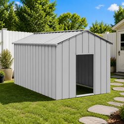 Practical Grey Dog House: Perfect for Play and Shelter
