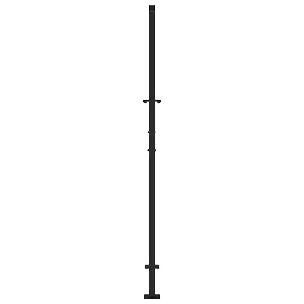 Black Steel Garden Gate 100x175 cm for Home Use