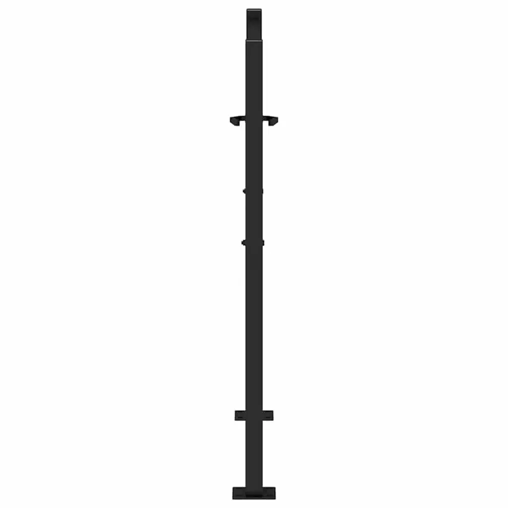 Black Steel Garden Gate 100x100 cm