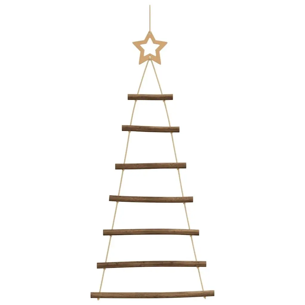 Hanging Christmas Tree Decorations Natural Wood Branch 42x90cm 2 Piece Wall Decor