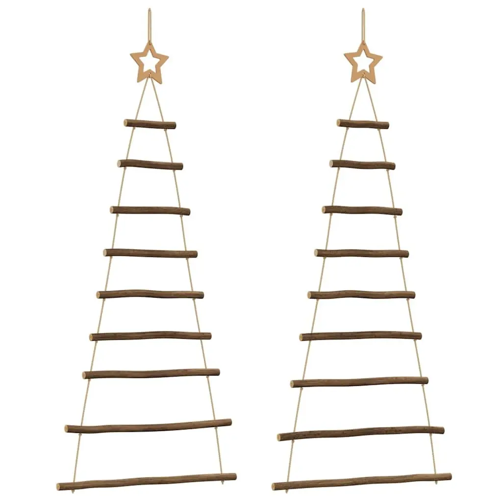 Hanging Christmas Trees Natural Wood Branches 55 x 120 cm Rustic Decoration