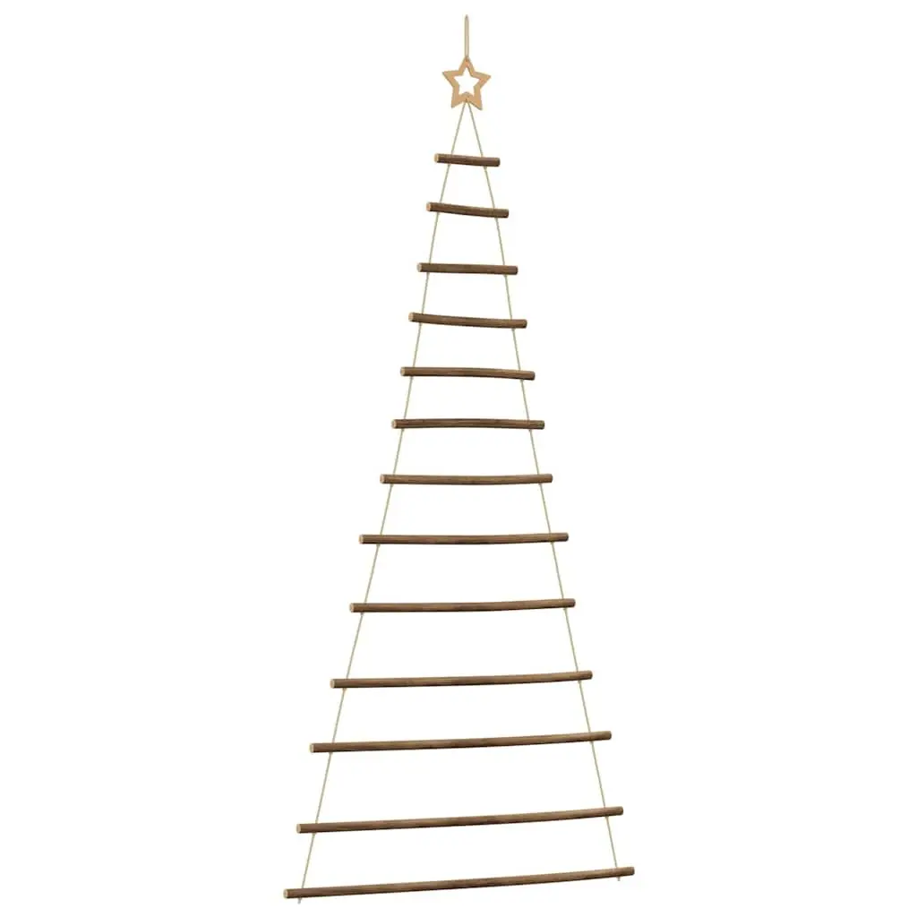Hanging Christmas Tree Decoration 86x180 cm Natural Wood Branch Wall Door