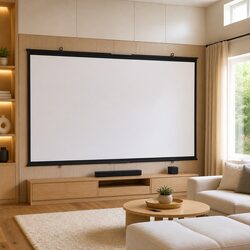 Practical 50 Inch Wall-Mounted Projection Screen for Home Use