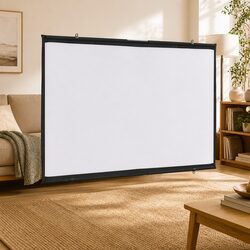 Practical 72 Inch Matte Projection Screen for Home and Office