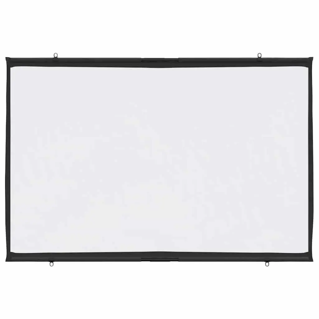 Projection Screen Wall-Hanging 72 Inch Matte White Polyester for Home Theater Office Classroom