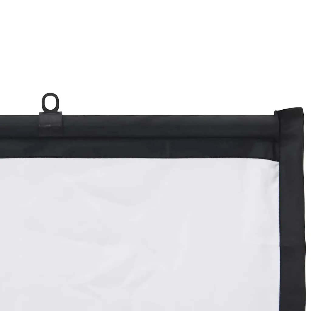 Projection Screen Wall-Hanging 72 Inch Matte White Polyester for Home Theater Office Classroom