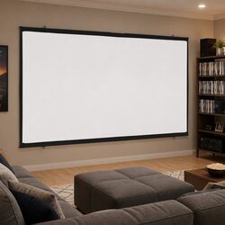 Versatile 84 Inch Projection Screen for Home Theaters