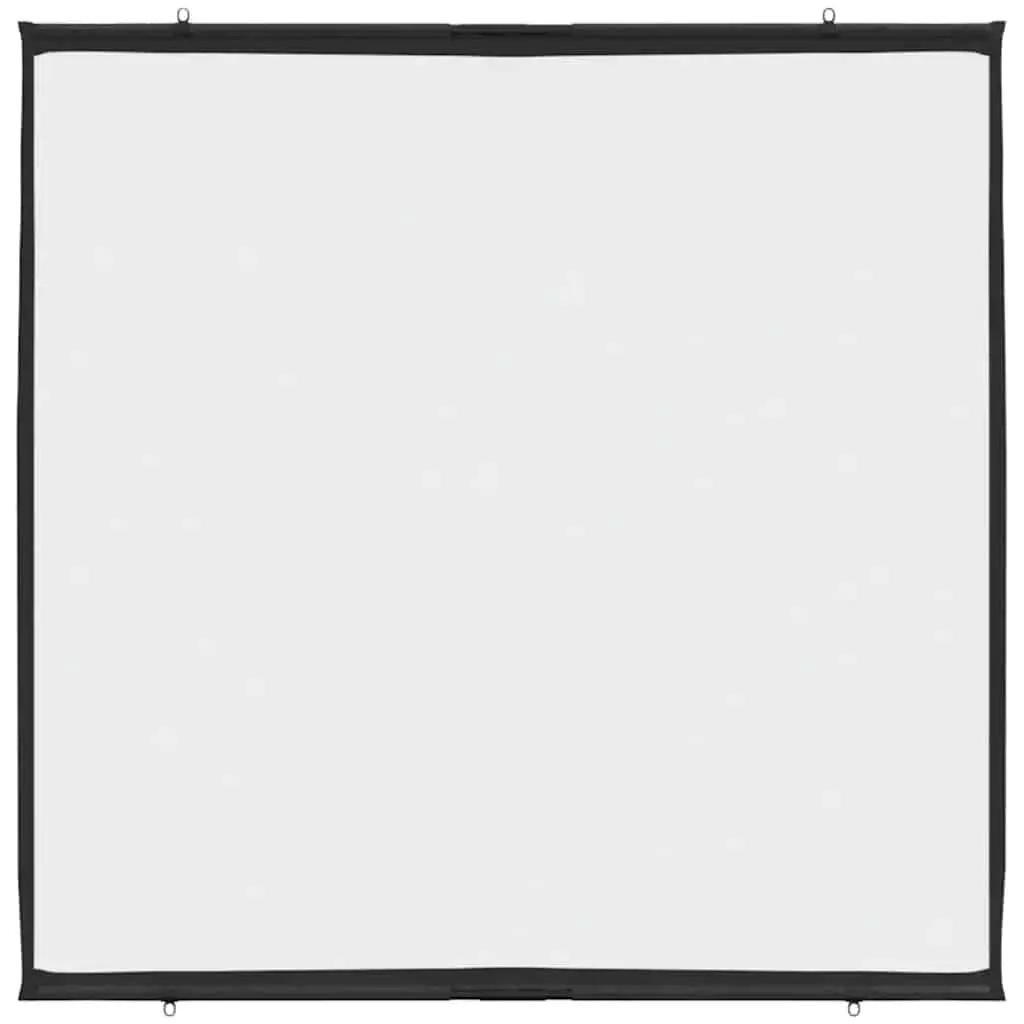 Projection Screen Wall-Hanging 72 Inch 1:1 Aspect Ratio Matte Home Theater