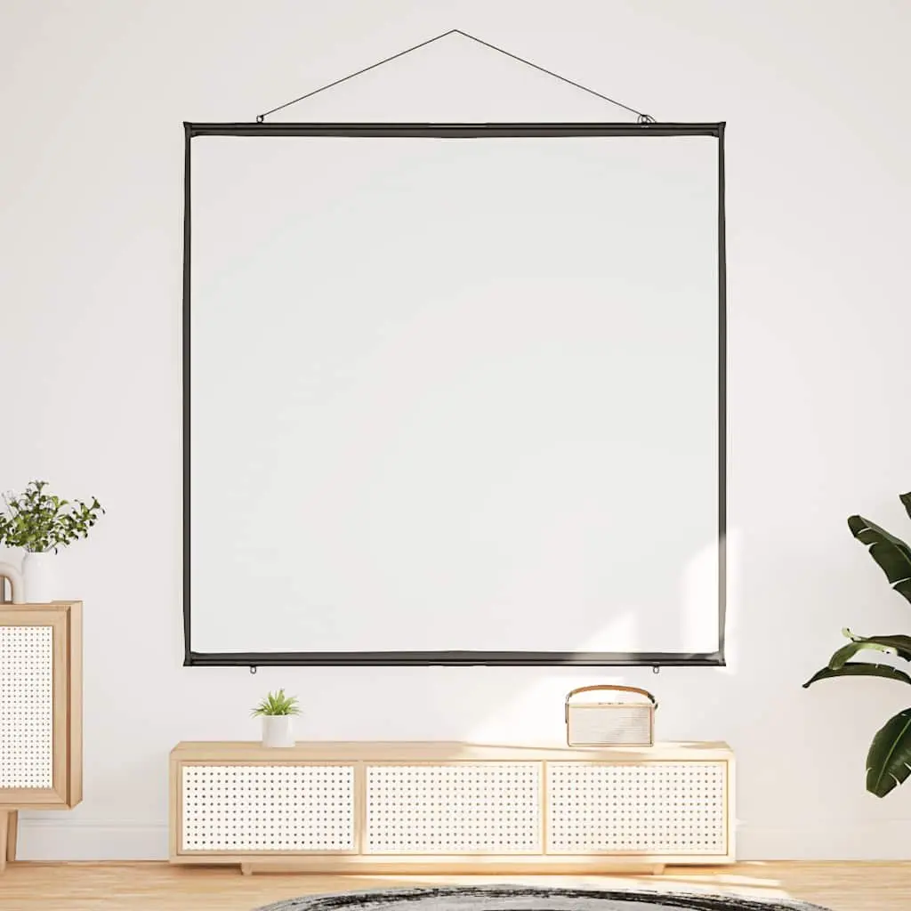 Projection Screen Wall-Hanging 89 Inch 1:1 Aspect Ratio Home Theater Classroom
