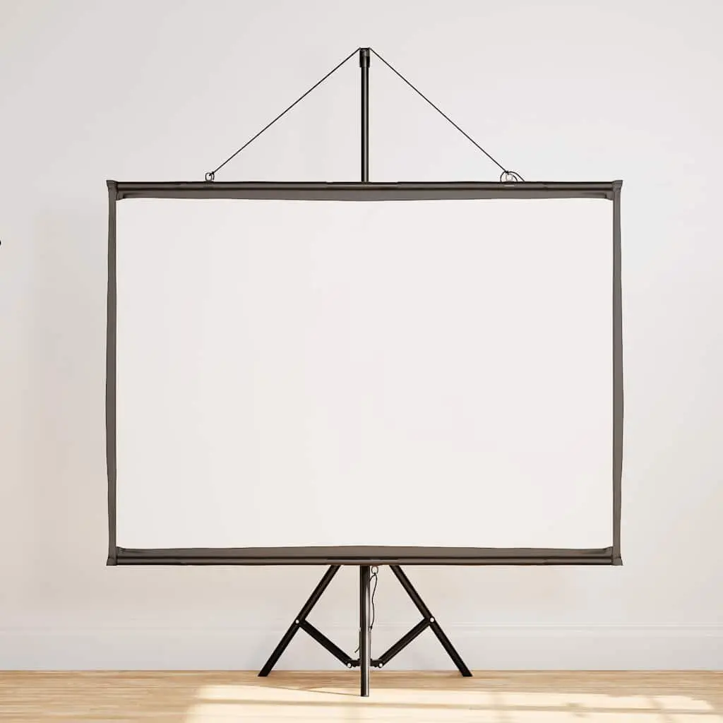 Projection Screen Manual Tripod 60 Inch Polyester Matte White