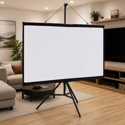 Versatile 50 Inch Projection Screen for Home and Office Use