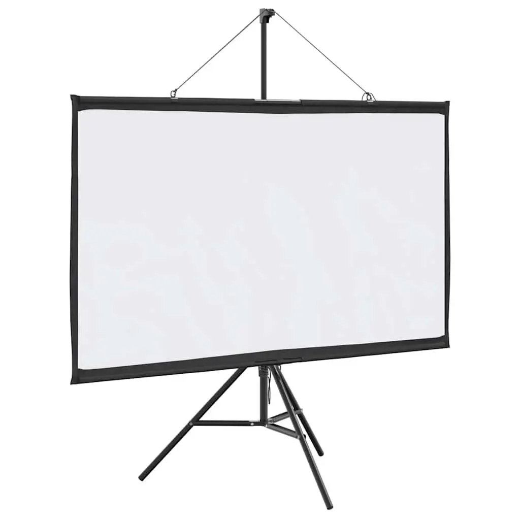 Projection Screen 50 Inch Polyester Matte White Tripod Stand Portable