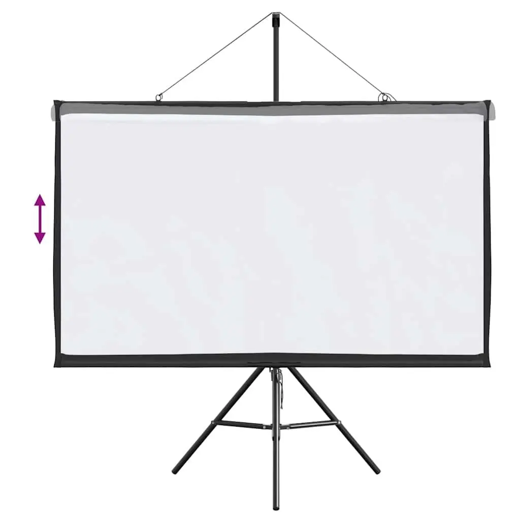 Projection Screen 50 Inch Polyester Matte White Tripod Stand Portable