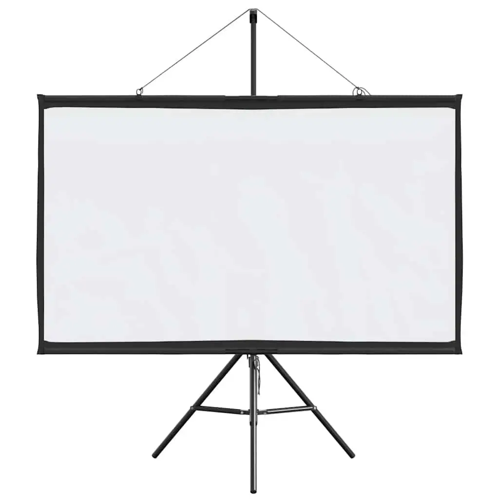 Projection Screen 50 Inch Polyester Matte White Tripod Stand Portable