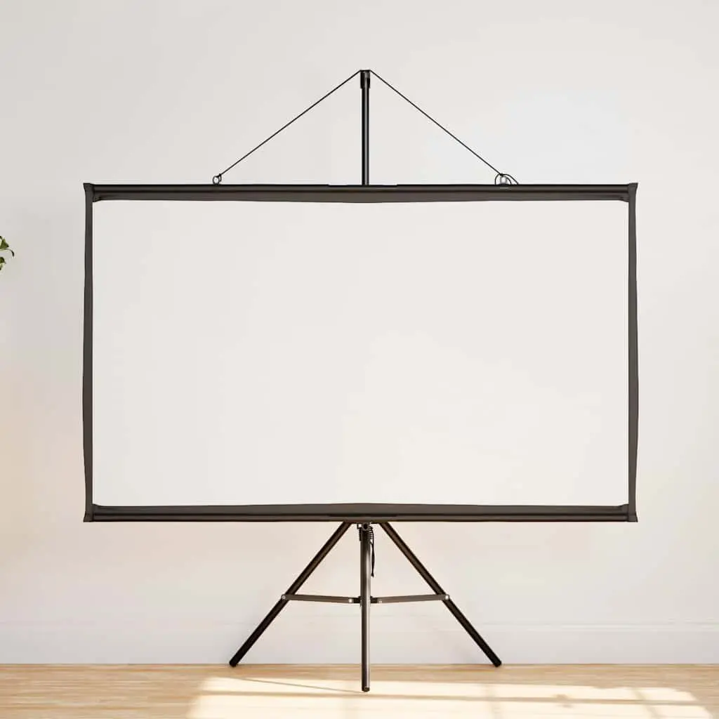 Projection Screen Tripod Stand 60 Inch Matte White