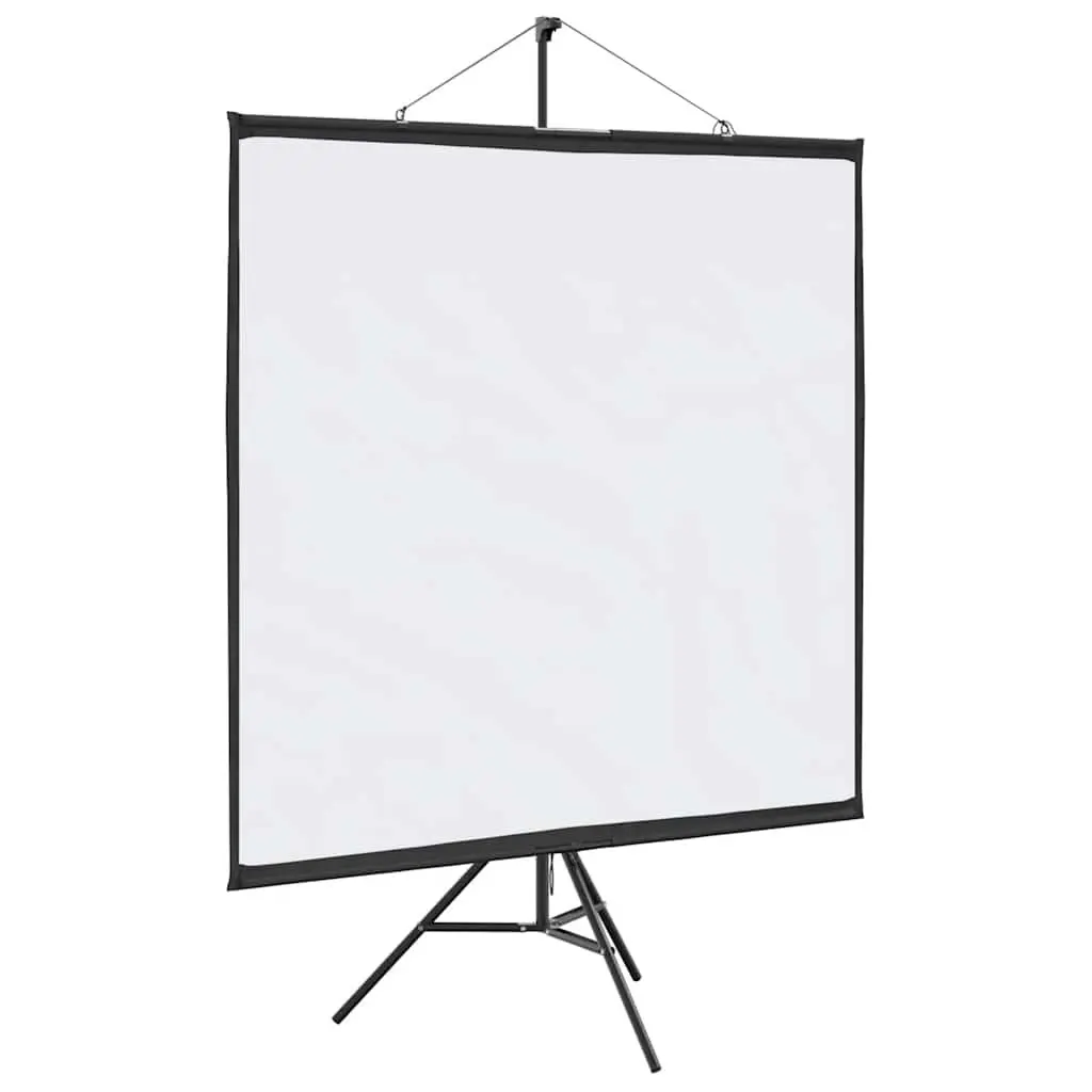Projection Screen Manual Tripod 72 Inch Polyester Matte White