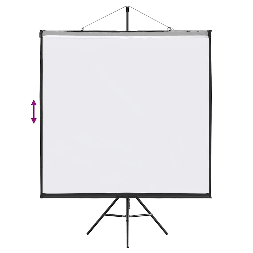 Projection Screen Manual Tripod 72 Inch Polyester Matte White