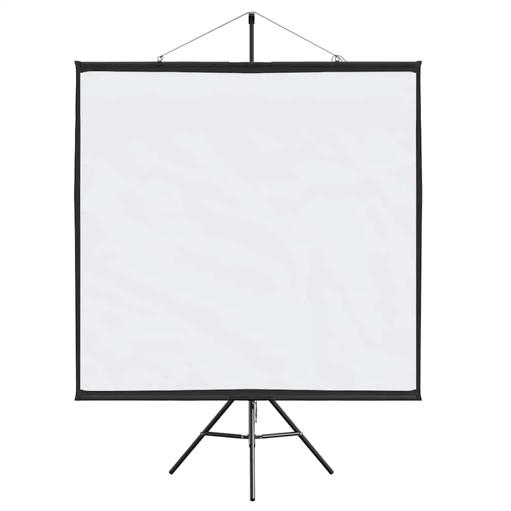 Projection Screen Manual Tripod 72 Inch Polyester Matte White