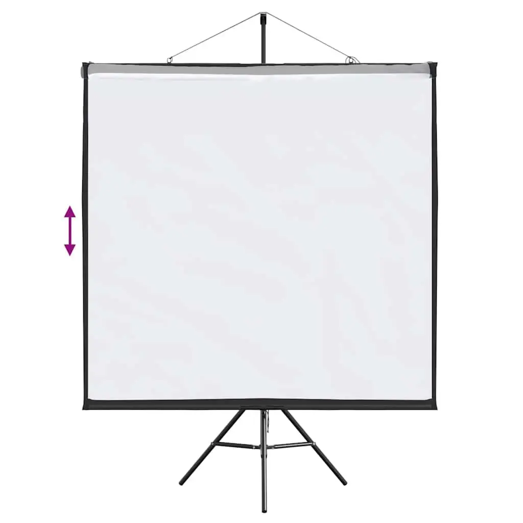 Projection Screen with Tripod Stand 81 Inch 1:1 Ratio Home Theater Classroom
