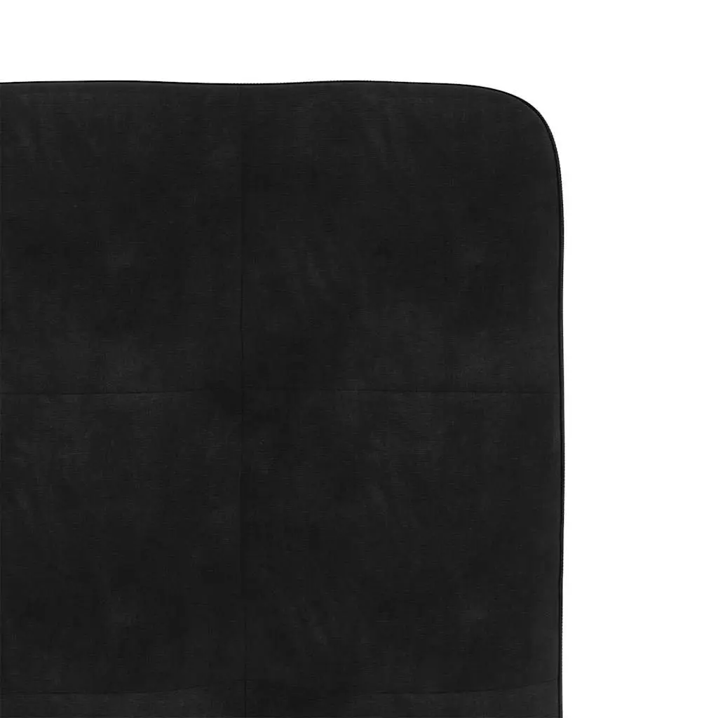 Set of 2 Dining Chairs Black Velvet Foam Padded Seat Upholstered Kitchen Room Furniture