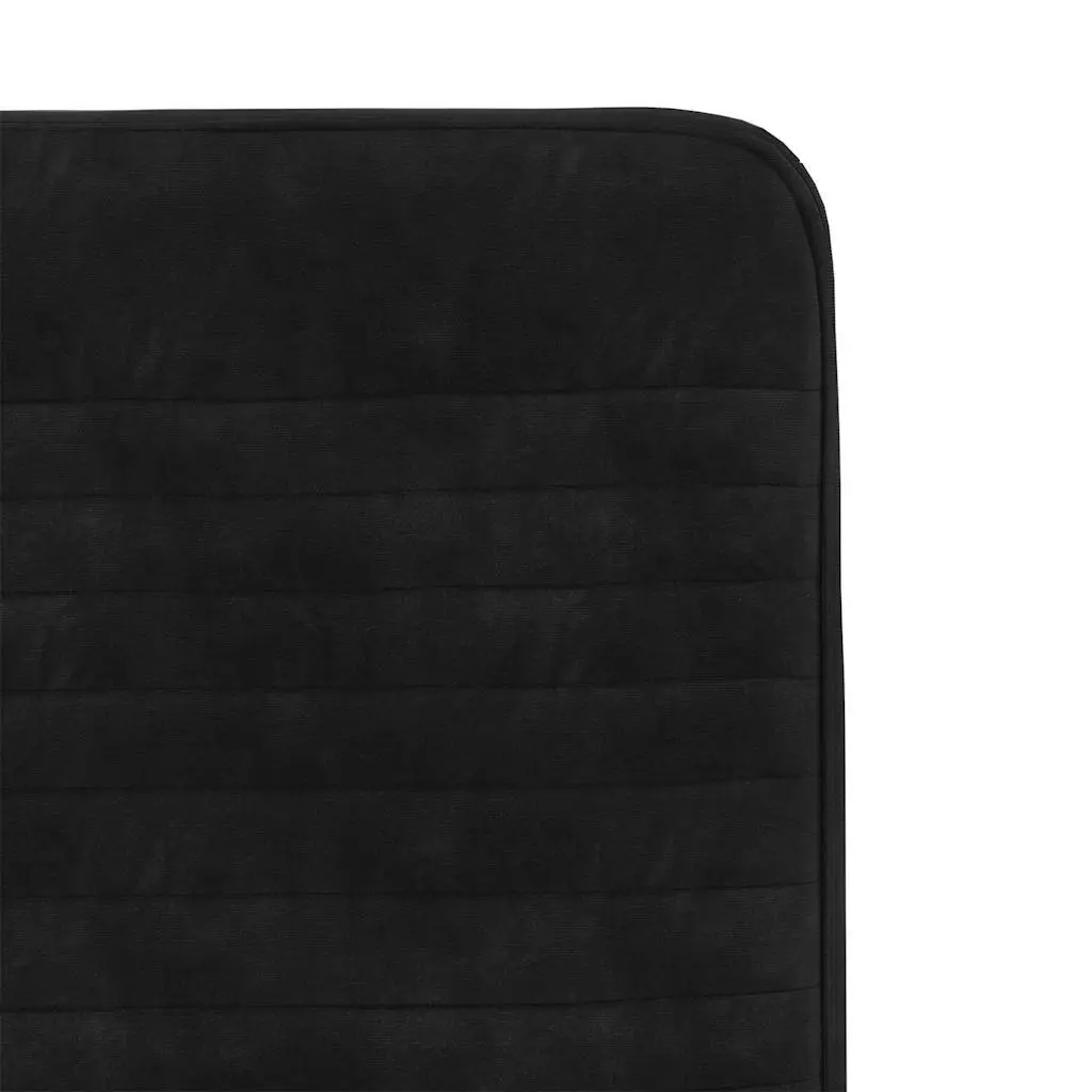 Dining Chairs Velvet Foam Padded Seat Black Set of 2