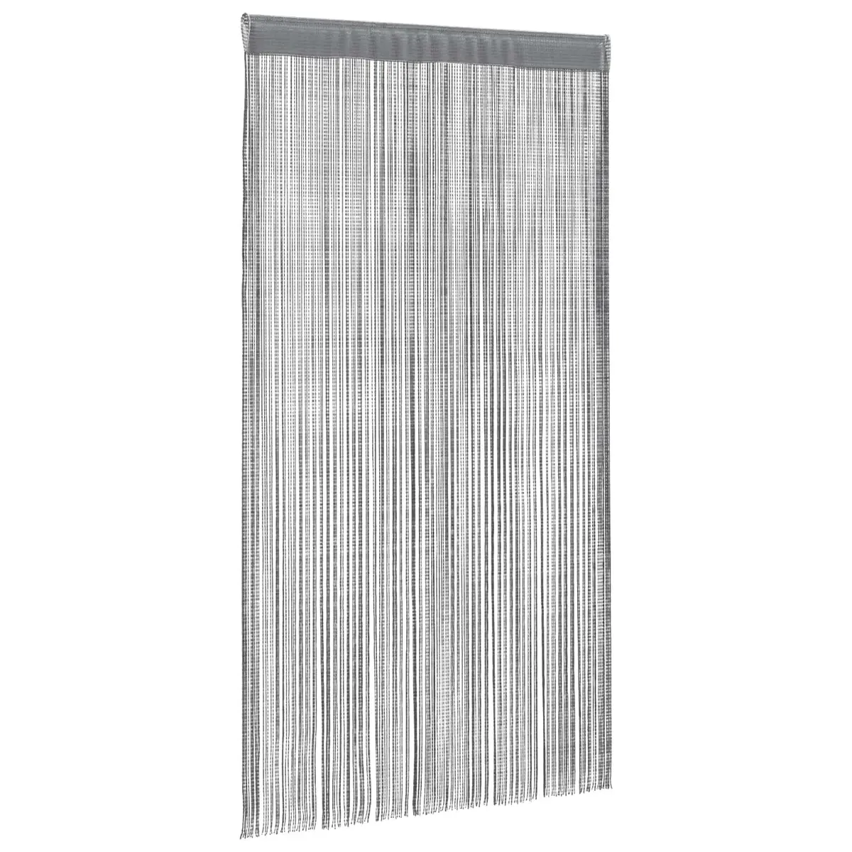 Anthracite String Curtains 2 Panels for Home Use