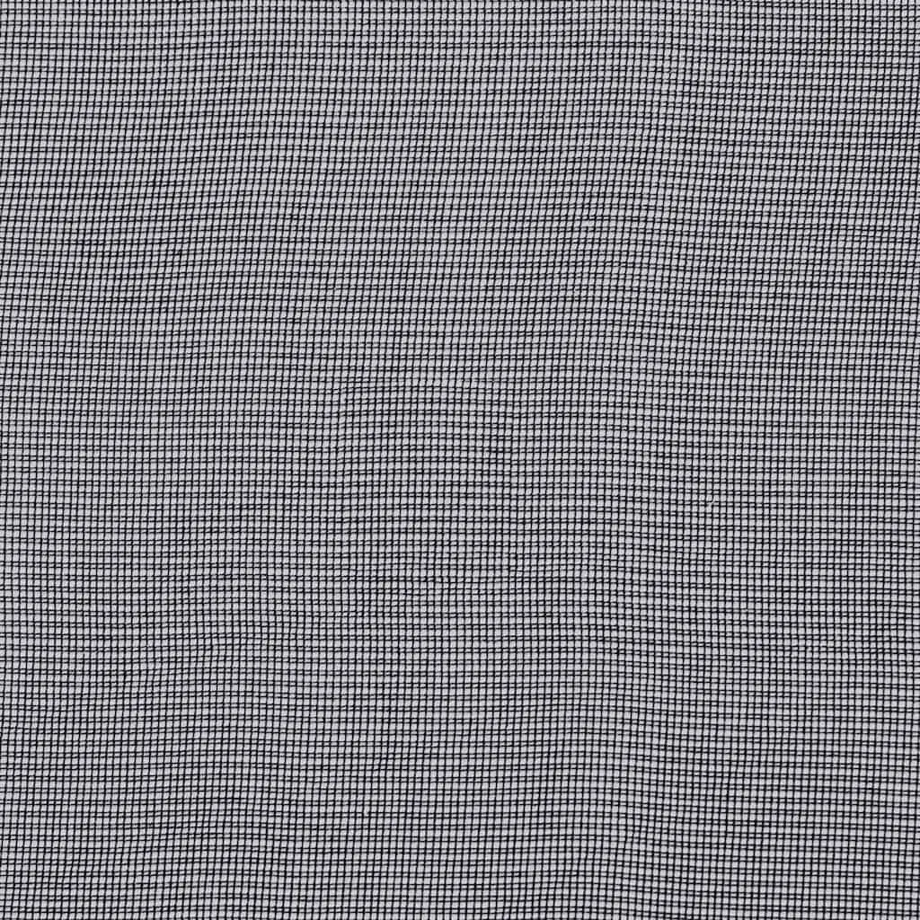 Voile Curtains Polyester 2 pcs Black Sheer Net Curtain Panels Rod Pocket Window Drapes