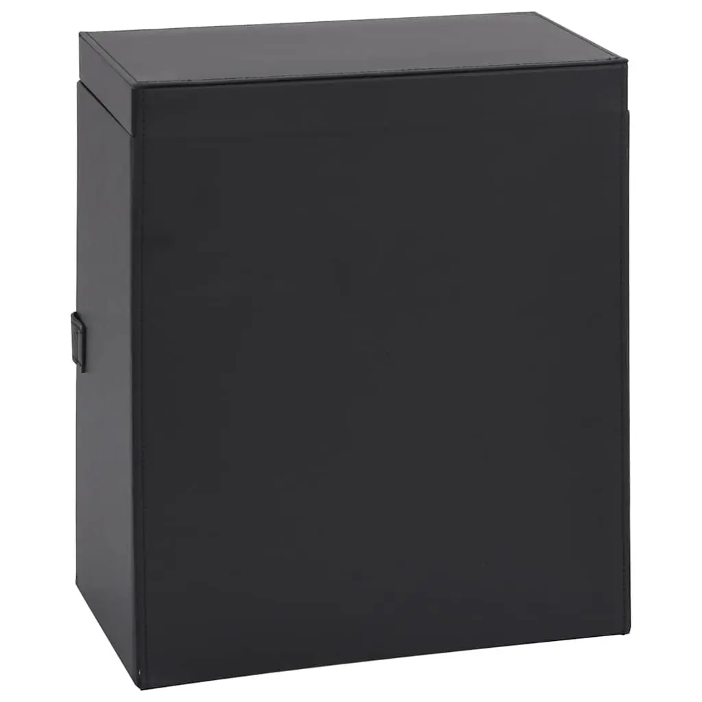 Jewellery Box Velvet Lining 6 Layer Black Organiser Storage Case with Mirror