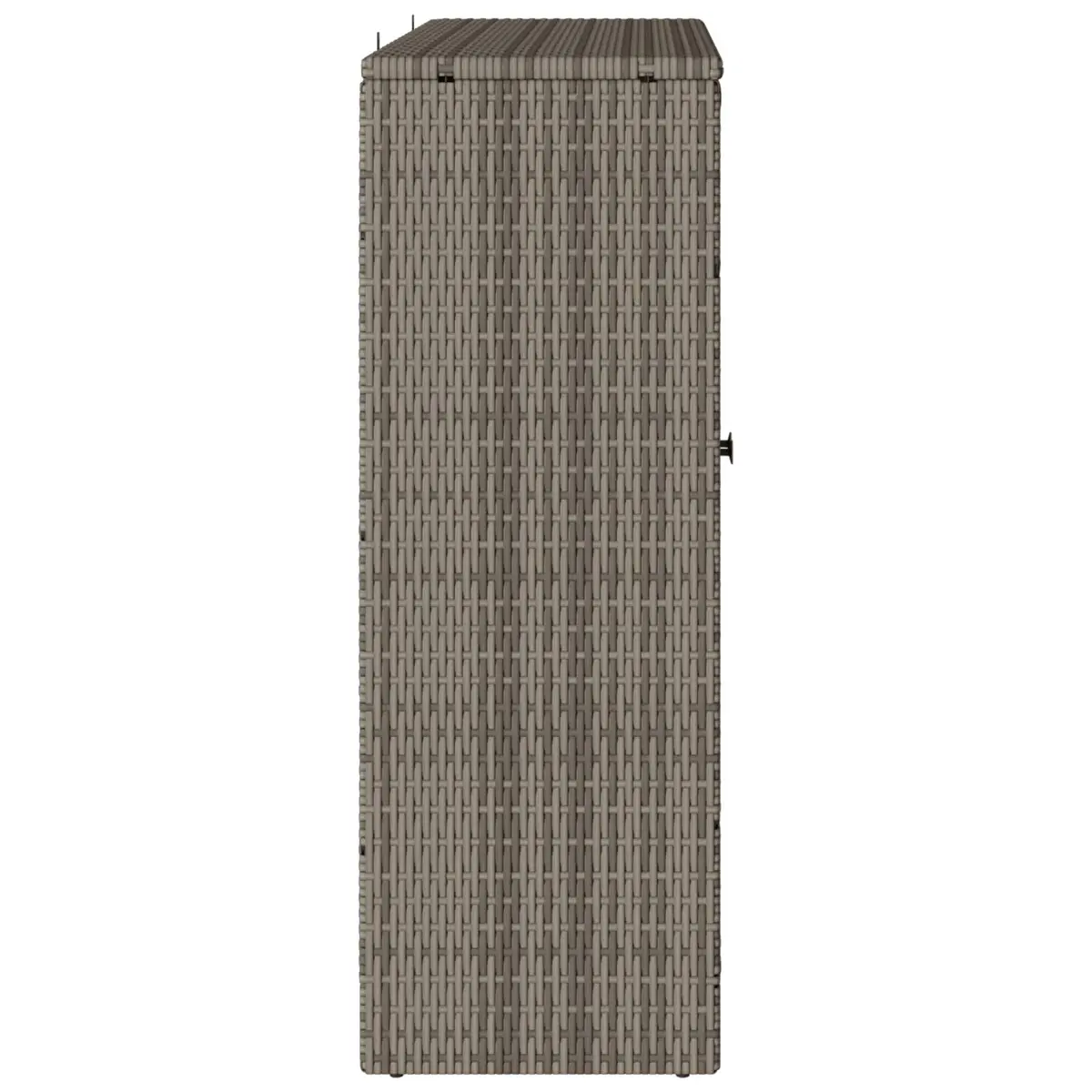 Storage Cabinet Rattan Rectangular 100x36x102cm Grey