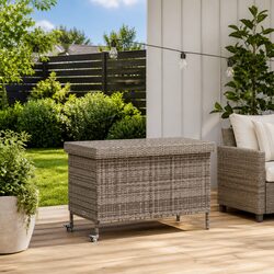 Practical Garden Storage Box with Wheels for Everyday Use