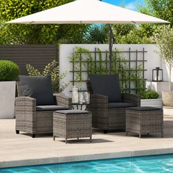 Practical 4-Piece Sofa Set for Outdoor Living