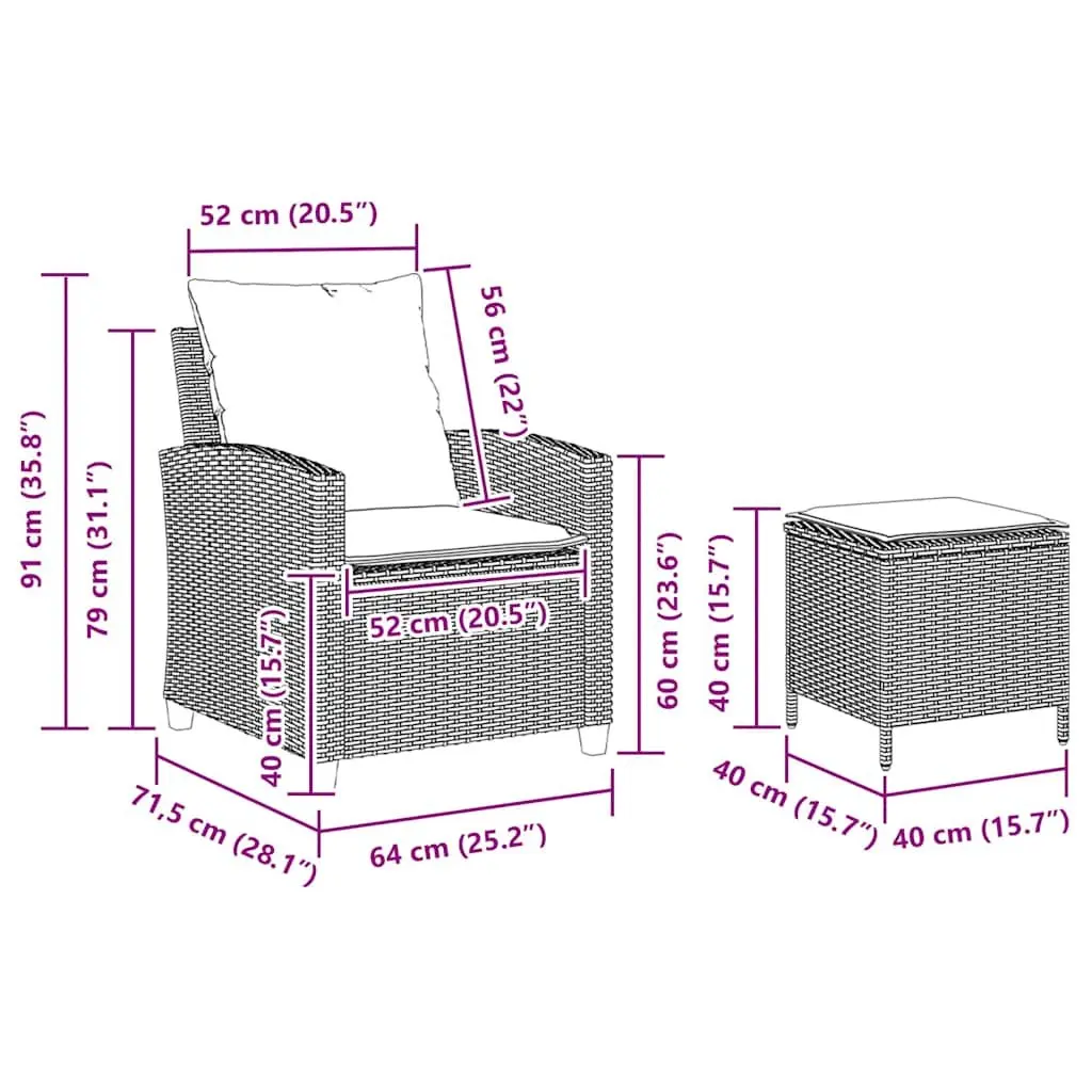 4-Piece Sofa Set for Outdoor Living
