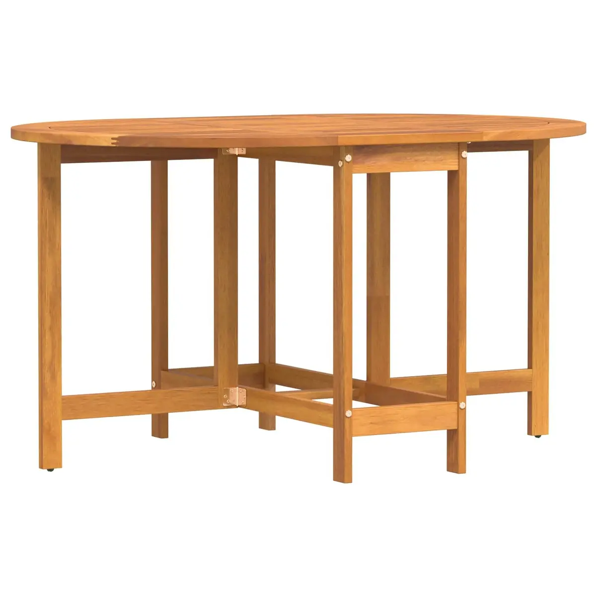 Folding Garden Table Acacia Wood 110 x 60 x 72 cm Brown Outdoor Dining Furniture