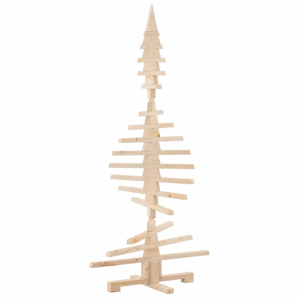 Wooden Christmas Tree Decoration 150cm Solid Pine Wood Holiday Home Decor