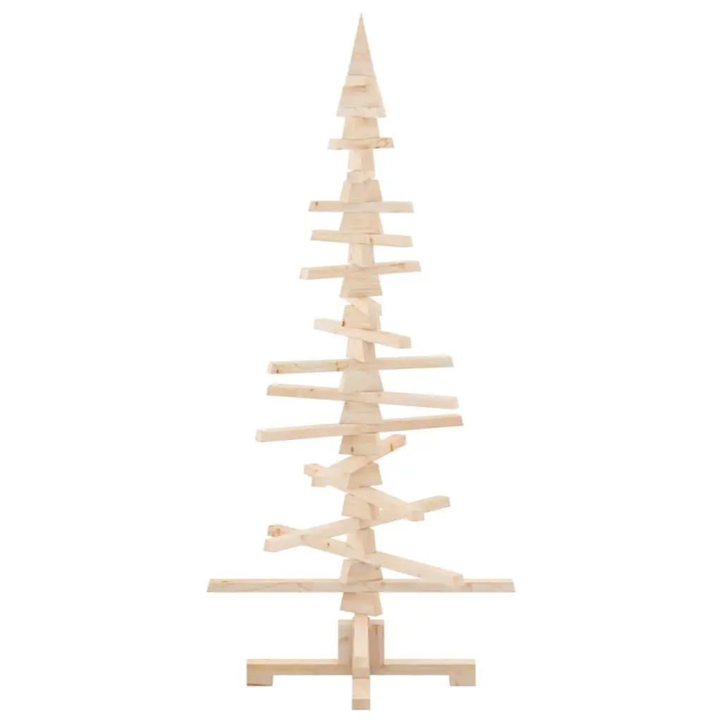 Wooden Christmas Tree Decoration 150cm Solid Pine Wood Holiday Home Decor