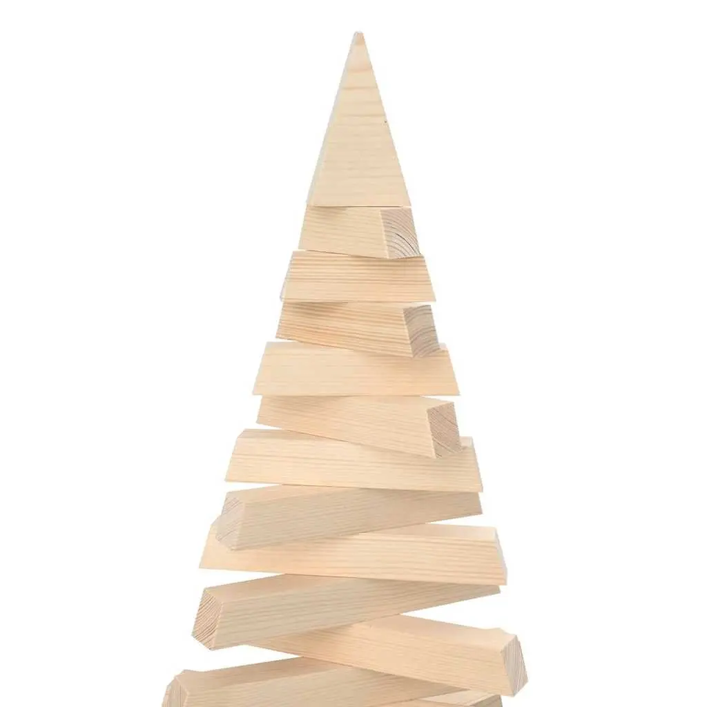 Wooden Christmas Tree Decoration 150cm Solid Pine Wood Holiday Home Decor