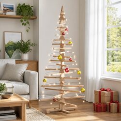 Wooden Christmas Tree for Versatile Seasonal Decor 180cm